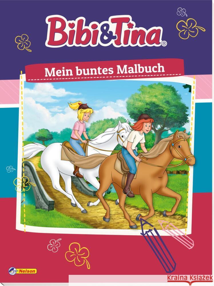 Bibi und Tina: Mein buntes Malbuch  9783845117492 Nelson - książka