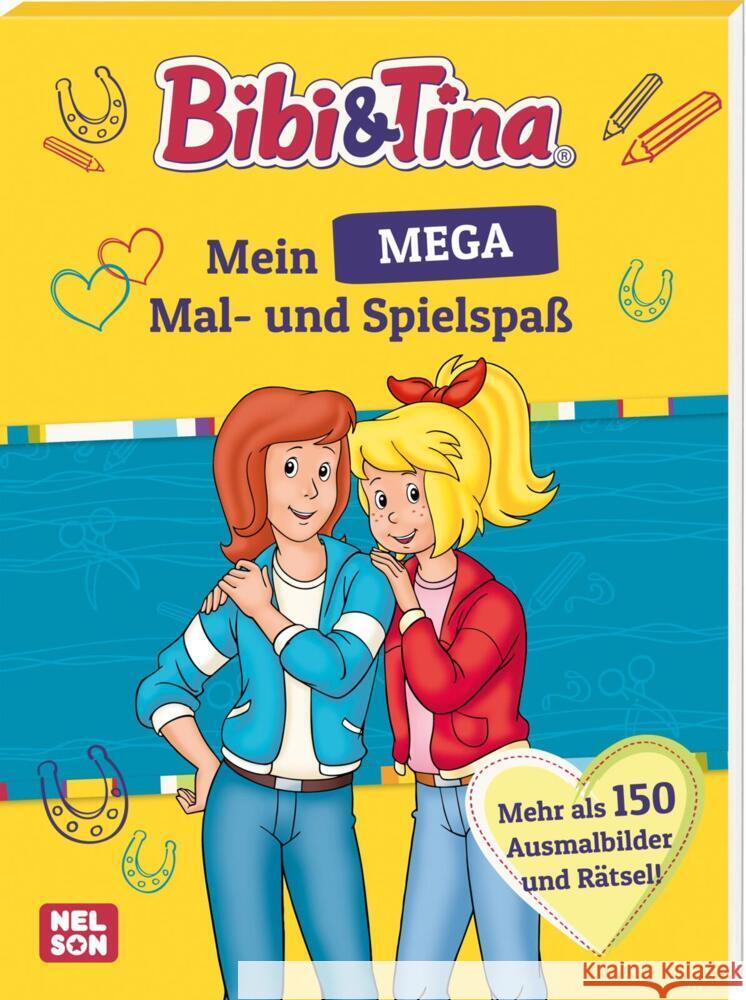 Bibi und Tina: Mein MEGA Mal- und Spielspaß  9783845119991 Nelson - książka