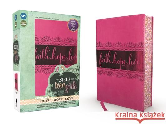 Bible for Teen Girls-NIV: Growing in Faith, Hope, and Love Zondervan Publishing 9780310749783 Zondervan - książka