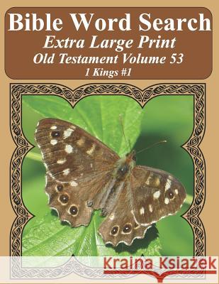 Bible Word Search Extra Large Print Old Testament Volume 53: 1 Kings #1 T. W. Pope 9781791669416 Independently Published - książka