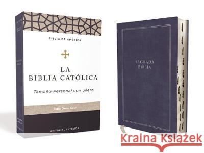 Biblia Católica, Tapa Dura, Azul, Tamaño Personal Con Uñero Catholic Bible Press 9781400238101 Catholic Bible Press - książka