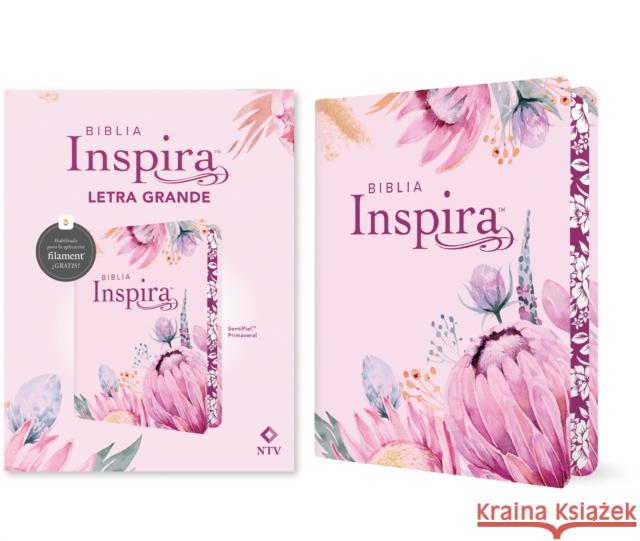 Biblia Inspira Ntv, Letra Grande Con Filament (Sentipiel, Primaveral) Tyndale 9781496488978 Tyndale House Publishers - książka