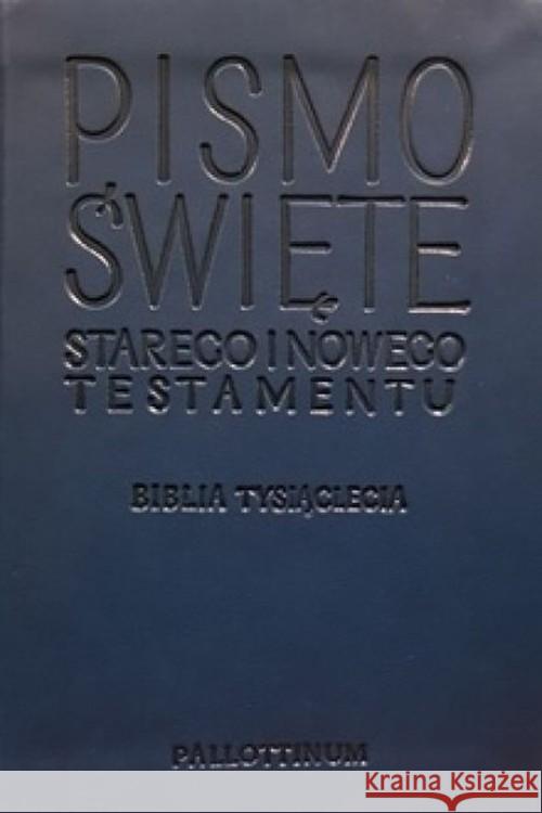 Biblia Tysiąclecia - Travel jasnoniebieska  9788370148188 Pallottinum - książka