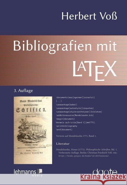 Bibliografien mit LaTeX Voß, Herbert 9783865418135 Lehmanns Media - książka