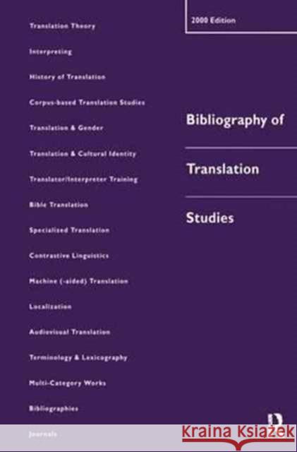 Bibliography of Translation Studies Bowker, Lynne 9781138166530 Routledge - książka