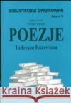 Biblioteczka Opracowań Poezje Tadeusza Różewicza Farent Teodor 9788386581559 Biblios