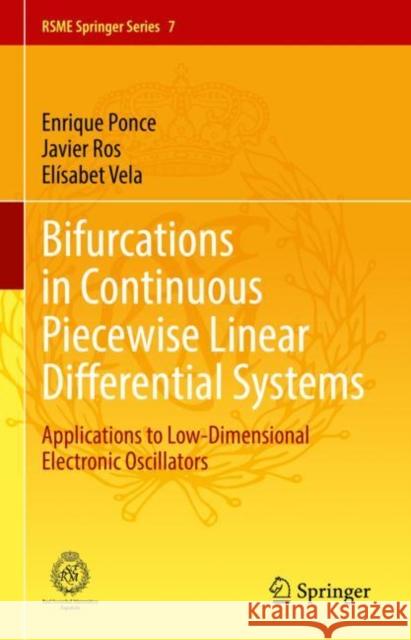 Bifurcations in Continuous Piecewise Linear Differential Systems: Applications to Low-Dimensional Electronic Oscillators Enrique Ponce Javier Ros El?sabet Vela 9783031211348 Springer - książka