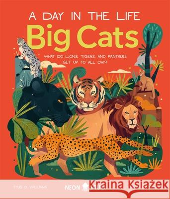 Big Cats (A Day in the Life): What Do Lions, Tigers and Panthers Get up to All Day? Neon Squid 9781838991548 Priddy Books - książka