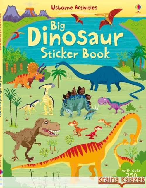 Big Dinosaur Sticker book Fiona Watt 9781409549901 Usborne Publishing Ltd - książka