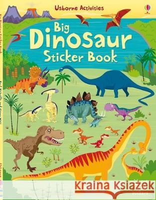 Big Dinosaur Sticker Book Fiona Watt Paul Nicholls 9781805071372 Usborne Books - książka