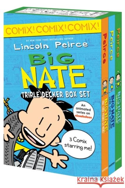 Big Nate: Triple Decker Box Set: Big Nate: What Could Possibly Go Wrong? and Big Nate: Here Goes Nothing, and Big Nate: Genius Mode Lincoln Peirce 9780063114128 Balzer & Bray/Harperteen - książka