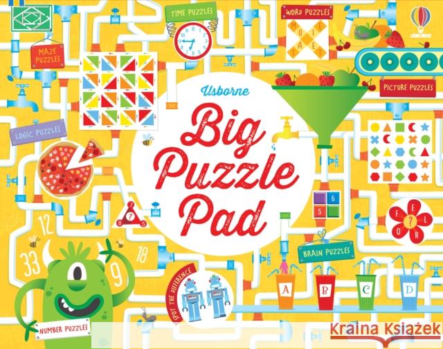 Big Puzzle Pad Kirsteen Robson Various  9781474985536 Usborne Publishing Ltd - książka