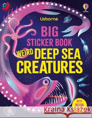 Big Sticker Book Weird Deep Sea Creatures Alice James Amanda Shufflebotham 9781836053859 Usborne Books - książka