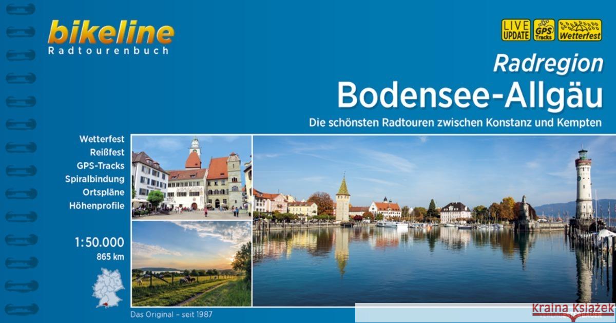 Bikeline Radtourenbuch Radregion Bodensee-Allgäu : Die schönsten Radtouren zwischen Konstanz und Kempten 1:50.000, 865 km  9783850007870 Esterbauer - książka