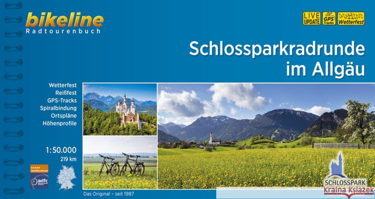 Bikeline Radtourenbuch Schlossparkradrunde im Allgäu : 219 km  9783850007214 Esterbauer - książka