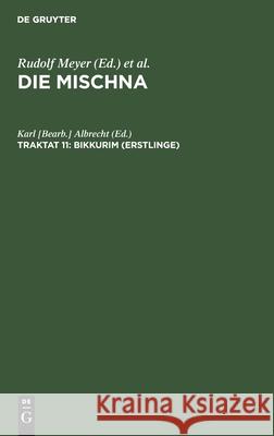 Bikkurim (Erstlinge) Georg Beer 9783111245836 De Gruyter - książka