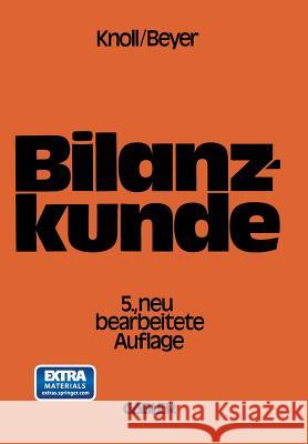 Bilanzkunde Mit Grundlagen Aus Buchführung Und Kostenrechnung Knoll, Heinrich 9783409162043 Gabler Verlag - książka