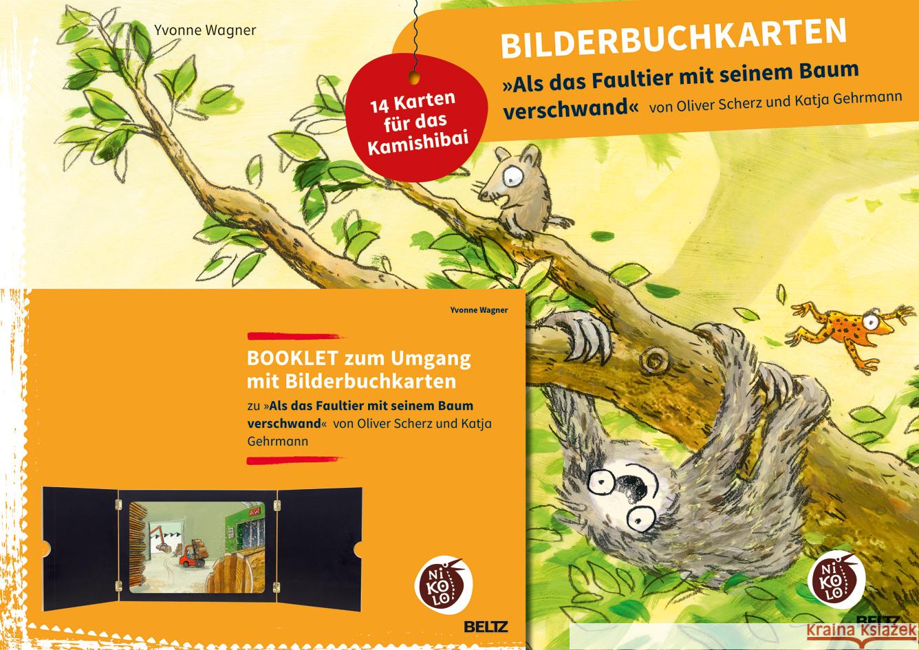 Bilderbuchkarten »Als das Faultier mit seinem Baum verschwand« von Oliver Scherz und Katja Gehrmann Wagner, Yvonne 4019172600112 Beltz - książka