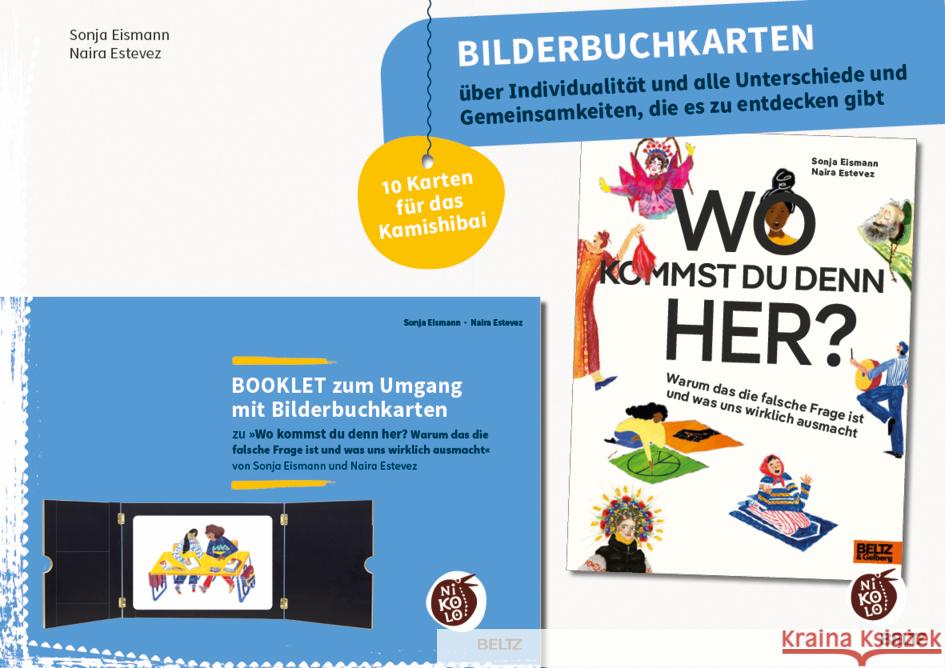 Bilderbuchkarten »Wo kommst du denn her?« von Sonja Eismann Eismann, Sonja, Mulone Estevez, Naira 4019172600211 Beltz - książka