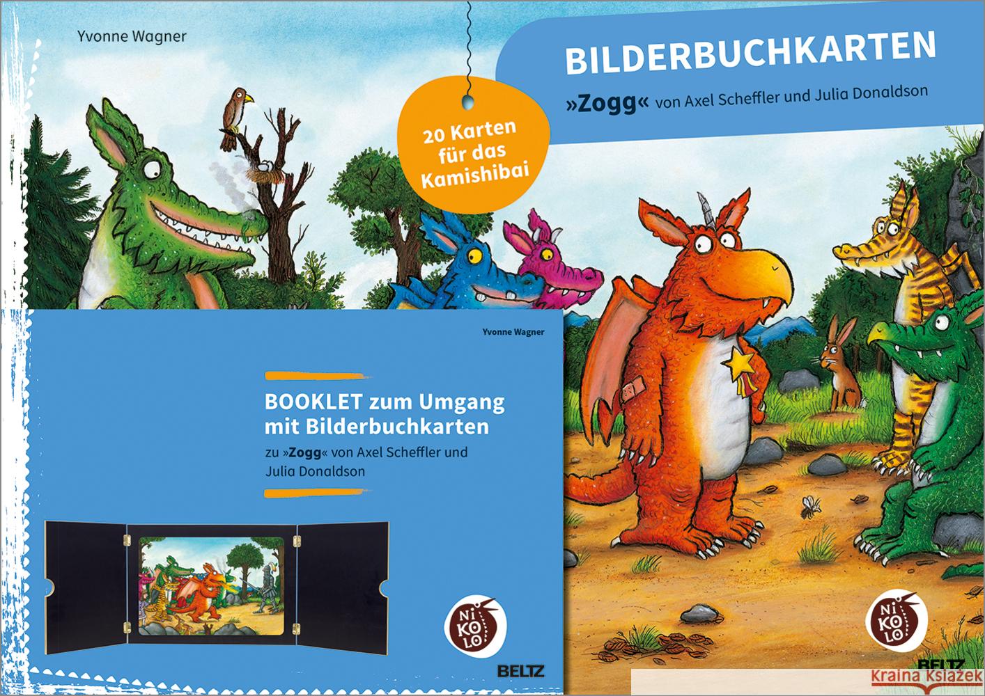 Bilderbuchkarten »Zogg« von Axel Scheffler und Julia Donaldson Wagner, Yvonne 4019172600150 Beltz - książka