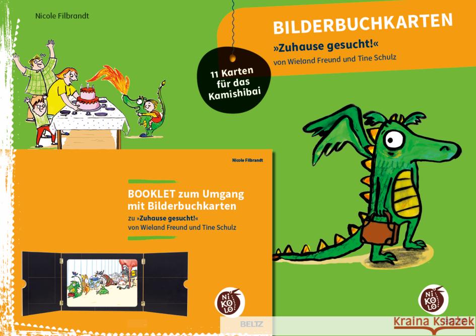 Bilderbuchkarten »Zuhause gesucht!« von Wieland Freund und Kristine Schulz Filbrandt, Nicole 4019172600242 Beltz - książka