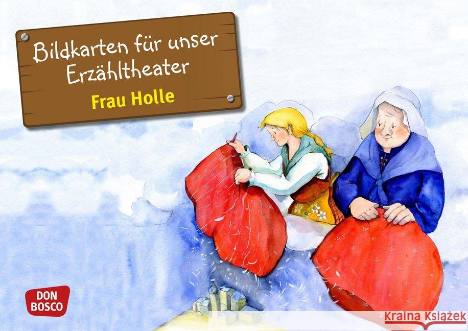 Bildkarten für unser Erzähltheater: Frau Holle : Kamishibai Bildkartenset. Entdecken. Erzählen. Begreifen  4260179510823 Don Bosco Medien - książka