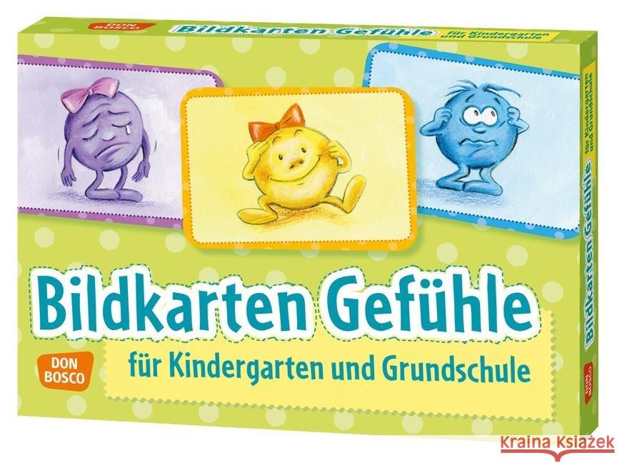 Bildkarten Gefühle, 30 Karten : Bildkarten für Kindergarten, Schule und Gemeinde Bücken-Schaal, Monika 4260179511301 Don Bosco Medien - książka