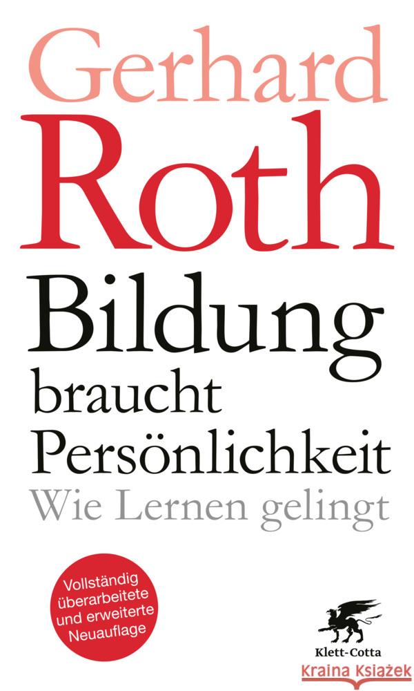 Bildung braucht Persönlichkeit Roth, Gerhard 9783608980721 Klett-Cotta - książka