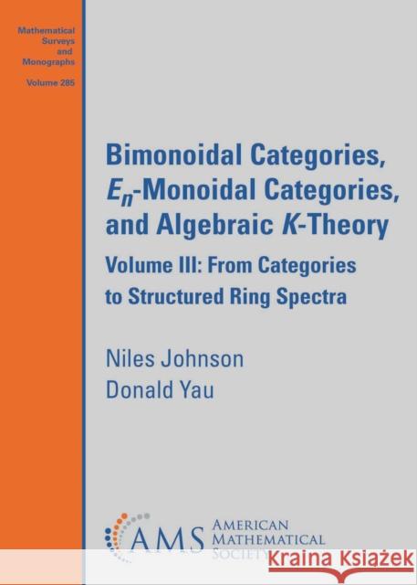 Bimonoidal Categories, $E_n$-Monoidal Categories, and Algebraic $K$-Theory Niles Johnson 9781470478117 American Mathematical Society - książka