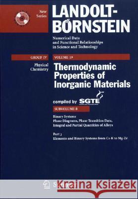 Binary Systems from Cs-K to Mg-Zr Scientific Group Thermodata Europe       Grou Scientifi P. Franke 9783540231196 Springer - książka