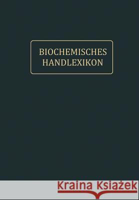 Biochemisches Handlexikon: IX. Band (2. Ergänzungsband) Fodor, Andor 9783642512520 Springer - książka