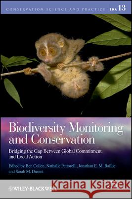 Biodiversity Monitoring and Conservation Collen, Ben 9781444332926  - książka
