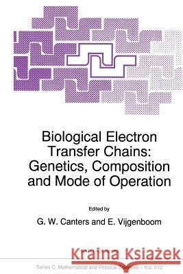 Biological Electron Transfer Chains: Genetics, Composition and Mode of Operation G. W. Canters                            E. Vijgenboom 9789401061582 Springer - książka