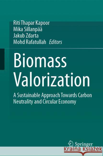 Biomass Valorization  9789819785568 Springer - książka
