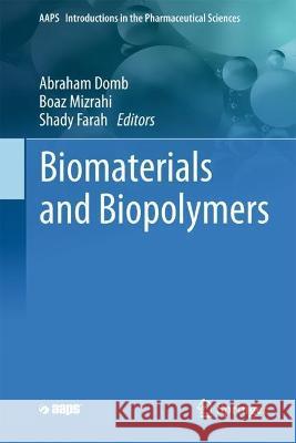 Biomaterials and Biopolymers   9783031361340 Springer International Publishing - książka