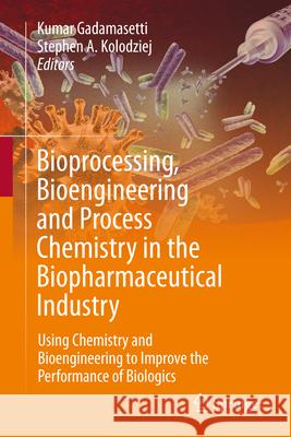 Bioprocessing, Bioengineering and Process Chemistry in the Biopharmaceutical Industry: Using Chemistry and Bioengineering to Improve the Performance o Stephen A. Kolodziej Kumar Gadamasetti 9783031620065 Springer - książka