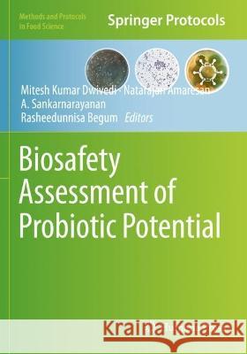 Biosafety Assessment of Probiotic Potential  9781071625118 Springer US - książka