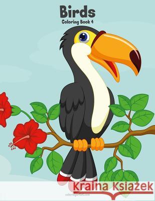 Birds Coloring Book 4 Nick Snels 9781981392193 Createspace Independent Publishing Platform - książka