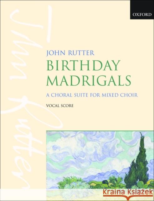 Birthday Madrigals  9780193380295 Oxford University Press - książka