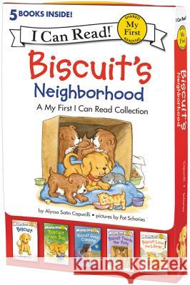 Biscuit's Neighborhood: 5 Fun-Filled Stories in 1 Box! Alyssa Satin Capucilli Pat Schories 9780062688262 HarperCollins - książka