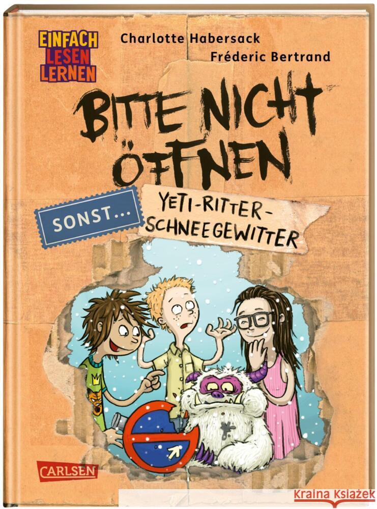 Bitte nicht öffnen, sonst ... 1: Yeti-Ritter-Schneegewitter Habersack, Charlotte 9783551690241 Carlsen - książka