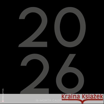 Black & White Professional Large Grid 2026 12 X 12 Wall Calendar Willow Creek Press 9781549250255 Willow Creek Press Calendars - książka