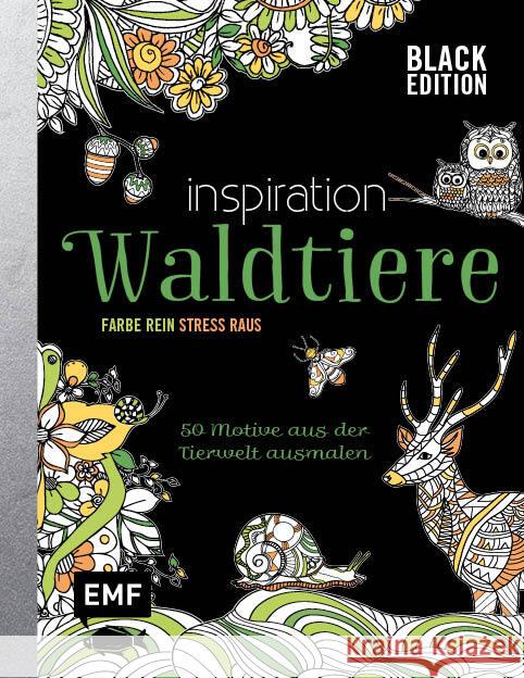 Black Edition: Inspiration Waldtiere  9783745904079 EMF Edition Michael Fischer - książka