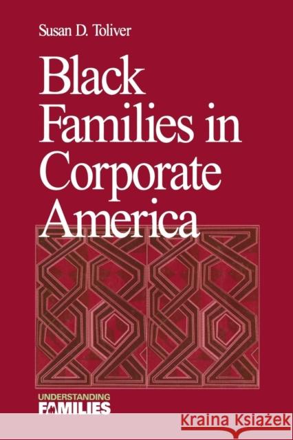Black Families in Corporate America Susan D. Toliver Toliver 9780761902928 Sage Publications - książka