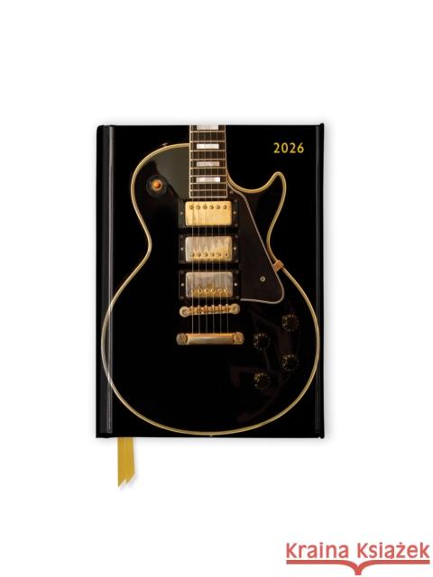 Black Gibson Guitar 2026 Luxury Pocket Diary Planner - Week to View Flame Tree Studio 9781835624760 Flame Tree Publishing - książka
