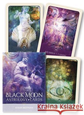 Black Moon Astrology Cards Susan Sheppard Jane Marin 9780738757599 Llewellyn Publications - książka