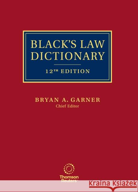 Blacks Law Dictionary Bryan A.Garner 9798350290899 Sweet & Maxwell Ltd - książka