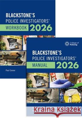 Blackstone's Police Investigators' Manual and Workbook 2026 Connor, Paul, Johnston, David, Hutton, Glenn 9780198978190 OUP OXFORD - książka
