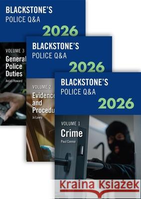 Blackstone's Police Q&A's 2026 Three Volume Set Connor, Paul, Lawry, Jo, Howard, Anjali 9780198973881 OUP OXFORD - książka