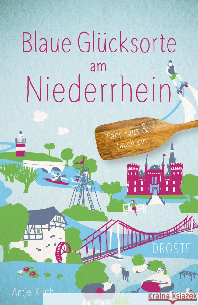 Blaue Glücksorte am Niederrhein Kluth, Antje 9783770025282 Droste - książka